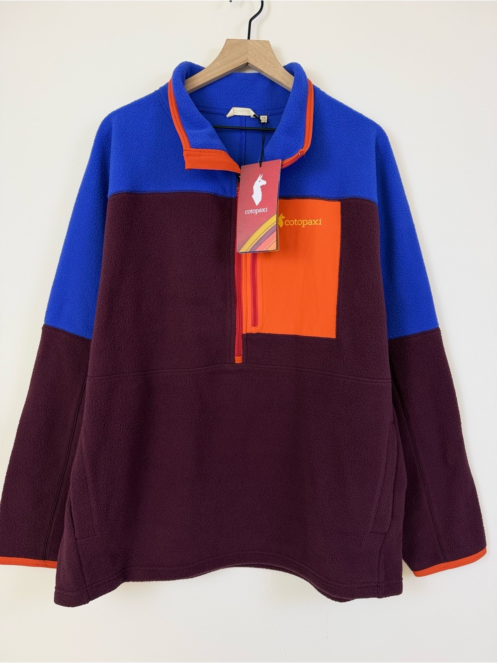 Cotopaxi Abrazo Half-Zip Fleece Men’s XL Blue Violet Wine NWT